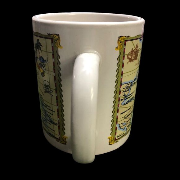 Vintage Pirate Treasure Map Coffee/Cocoa Mug; Beverage Cup, Treasure Island, - Picture 5 of 7